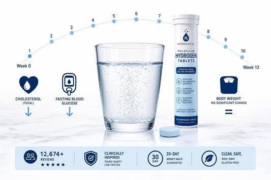 Hydrogen Water in 12-Week Weight Loss Studies