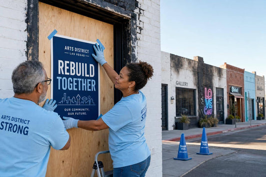 Las Vegas Arts District fire damages five buildings