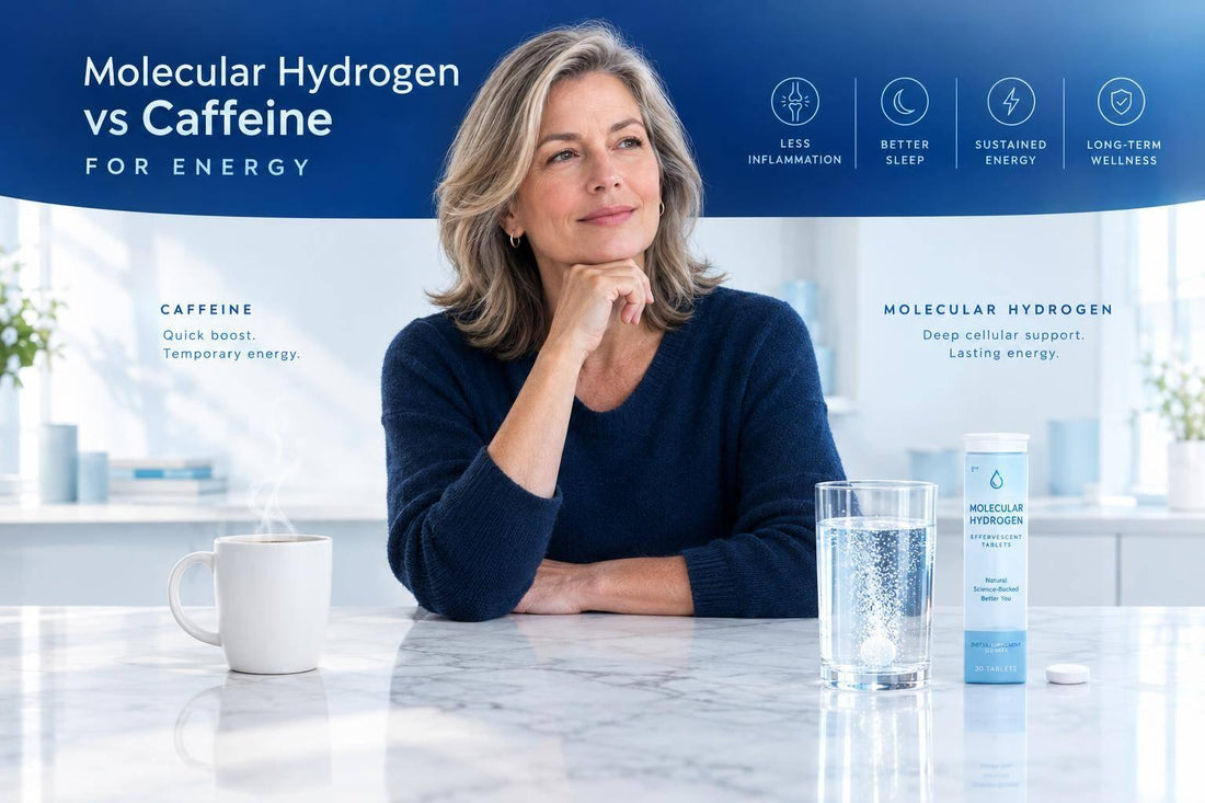 Molecular Hydrogen vs Caffeine for Energy