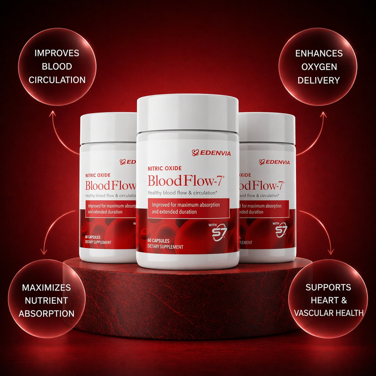 3 Bottles or Artery Cleanse & Bloodflow Support Formula - Nitric Oxide
